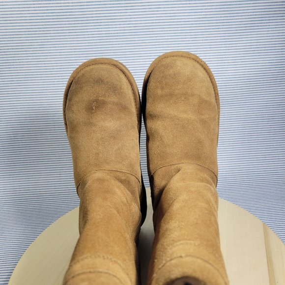 Ugg Australia LARYN Brown Tan Suede Boot Swarovski Women's Size 5 - Picture 6 of 12